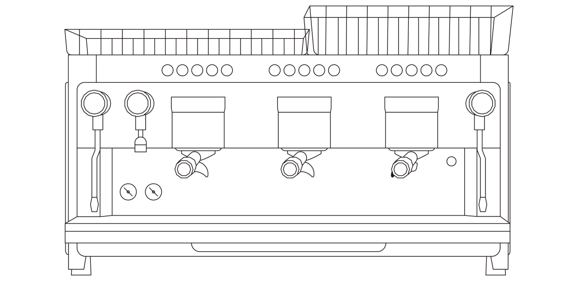 Iberital Tandem Siebträgermaschine