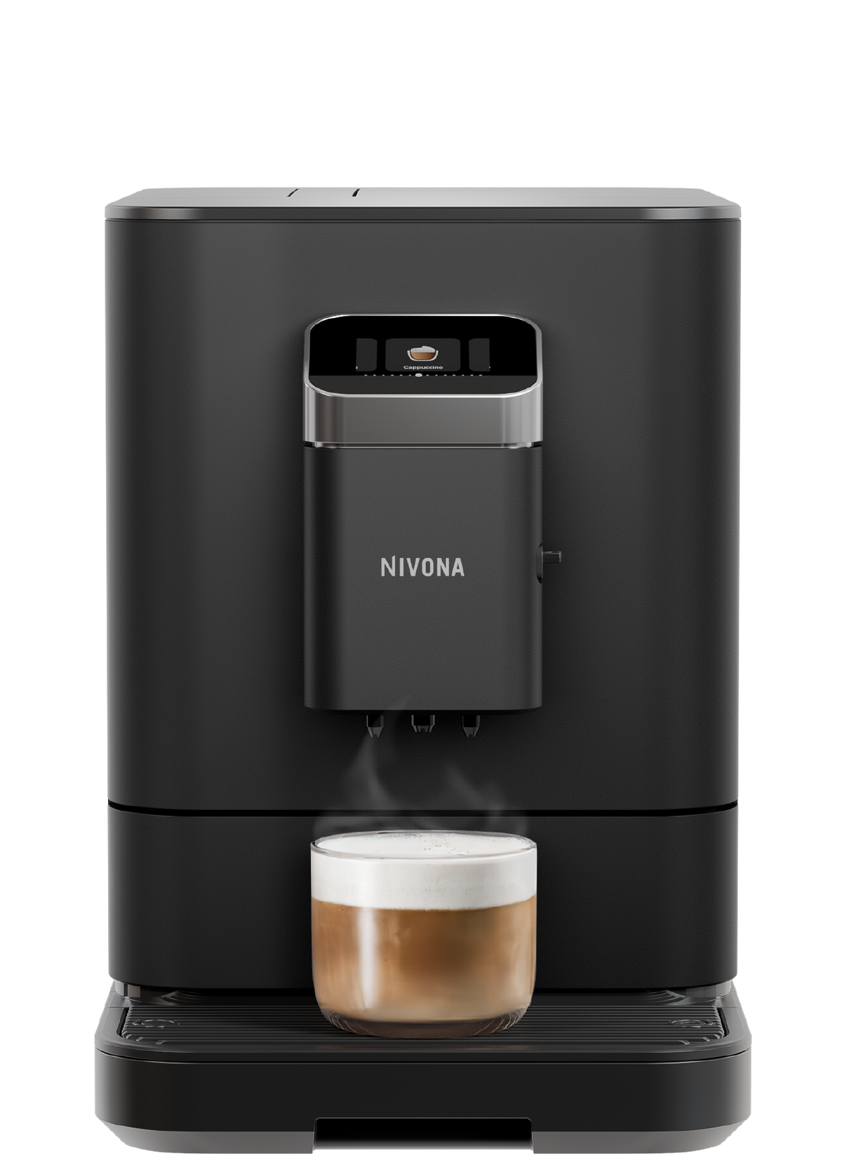 Nivona NIVO 7101 Kaffeevollautomat Schwarz Frontansicht
