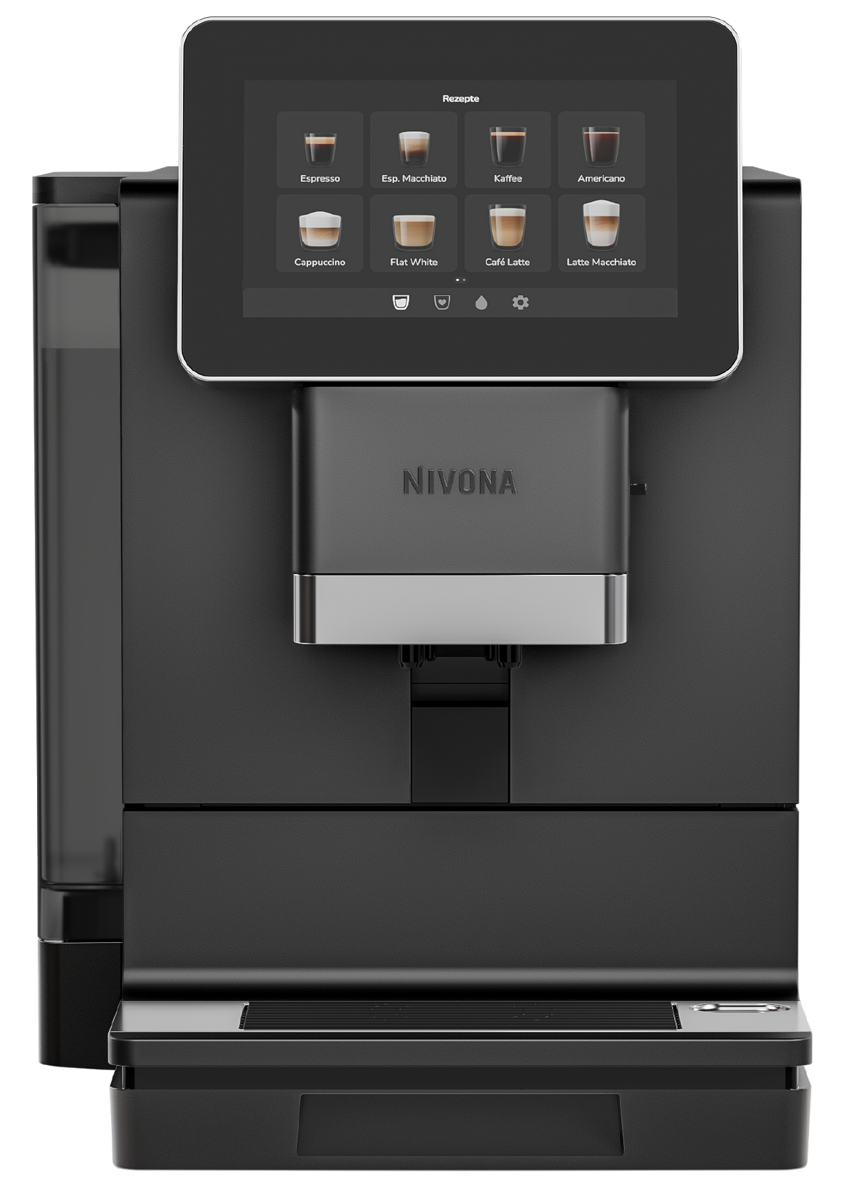 Nivona NIVO 9101 Kaffeevollautomat Schwarz Frontansicht