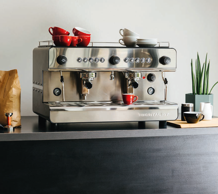 Iberital IB7 2-Gruppige Siebträgermaschine (breite Version - kein Compact)