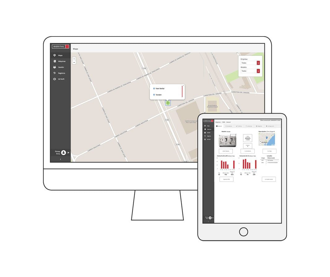 Iberital Tandem Siebträgermaschine